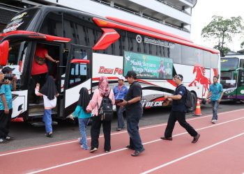 Lepas Ribuan Pemudik, TNI AD Lestarikan Tradisi Mudik Bersama Mabesad