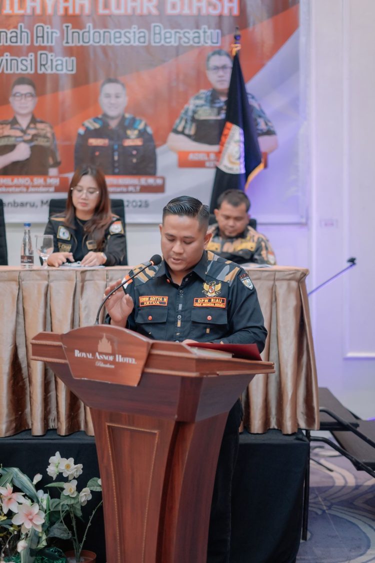 Dr (c). Edwin Aditya Nugraha Terpilih Secara Aklamasi Dimuswilub Pekat IB Provinsi Riau Periode 2025-2030
