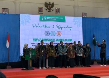 Lantik Pengurus Komisariat Baru, HMI Cabang Natuna Dorong Peningkatan Kualitas Organisasi di Era Digitalisasi