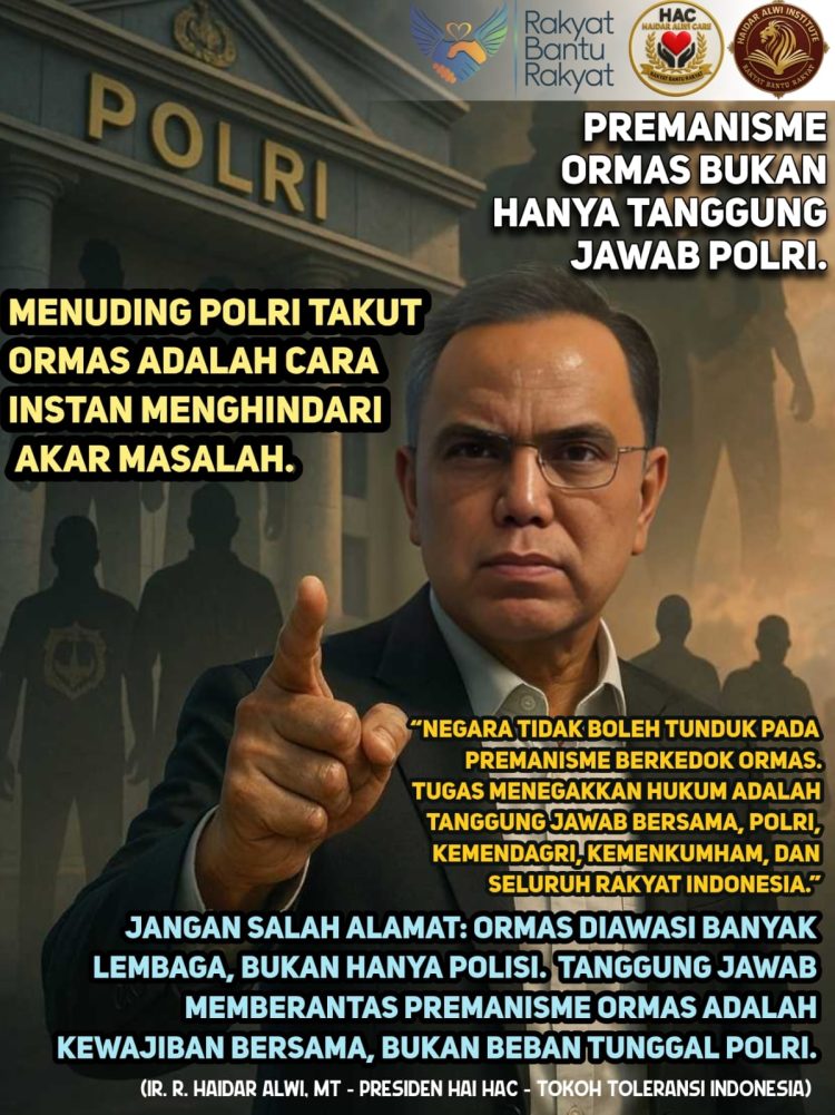 Premanisme Ormas Bukan Hanya Tanggung Jawab Polri