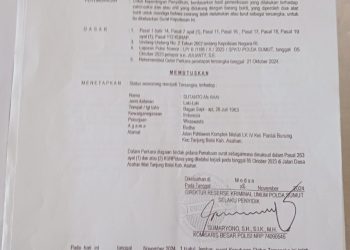 Polda Sumut Diduga Tak Punya Nyali Untuk Menangkap Tersangka Pemalsuan Ahai Sutanto