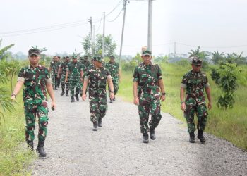 Danrem 051 Mendampingi Kasdam Jaya Meninjau Kesiapan Pembangunan Batalyon Teritorial