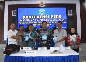 Tim Gabungan Lanal TBA dan Tim Giat Intelmar Lantamal I Berhasil Gagalkan Penyelundupan Narkotika