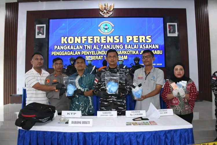 Tim Gabungan Lanal TBA dan Tim Giat Intelmar Lantamal I Berhasil Gagalkan Penyelundupan Narkotika