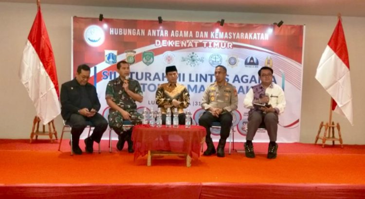 Kodim 0505 Hadiri Silaturrahmi Lintas Agama dan Tokoh Masyarakat di Jakarta Timur