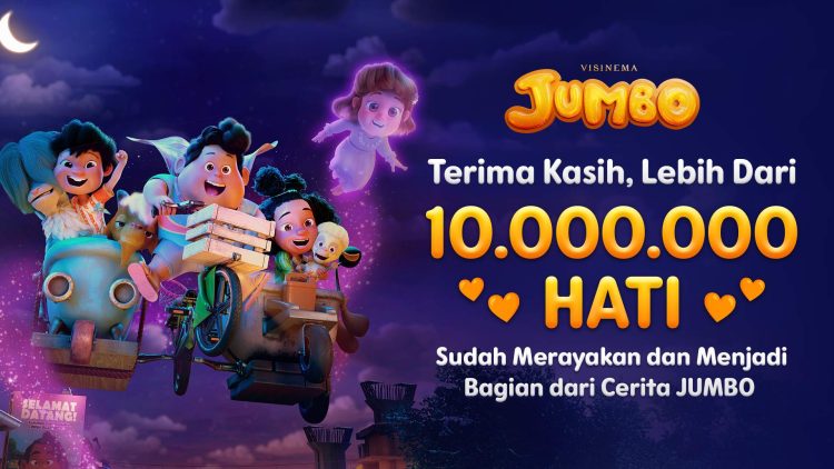 “JUMBO” Resmi Jadi Film Indonesia Terlaris Sepanjang Masa: Tembus 10 Juta Penonton dalam 60 Hari