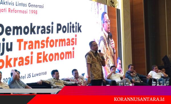 Di Depan Aktivis 98, M Qodari Sebut Prabowo Aktor Demokrasi Politik