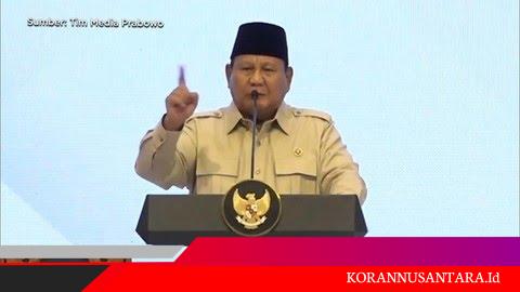 Presiden Prabowo: Kalau Saya Nilai Saya Tak Berhasil, Jangan Harapkan Saya Maju Lagi