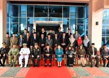 Satgas Pamtas Yonarmed 11 Kostrad Laksanakan Upacara di Perbatasan