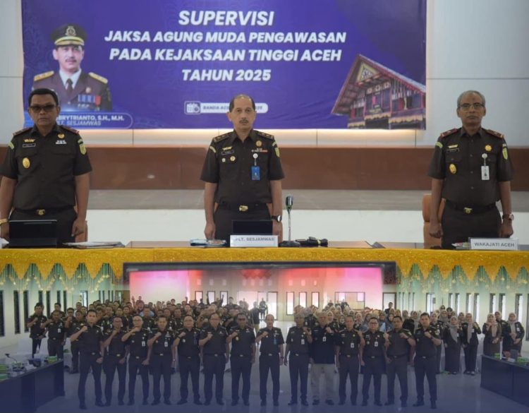 Plt Sekretaris Jaksa Agung Muda Supervisi di Kajati Aceh