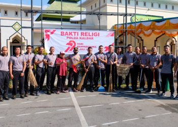 Sambut HUT Bhayangkara ke-79, Polda Kalbar Gelar Bakti Religi Serentak