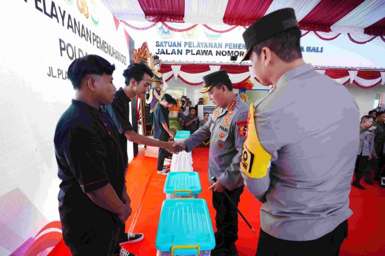 Kapolri Tinjau SPPG Polda Bali , Pastikan Dukung Program MBG