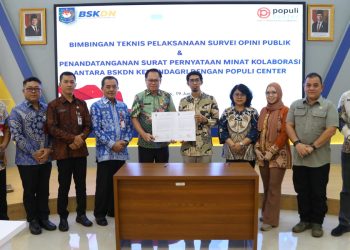 Perkuat Kebijakan Berbasis Data, BSKDN Kemendagri Gandeng Populi Center Bangun Sistem Survei Terukur