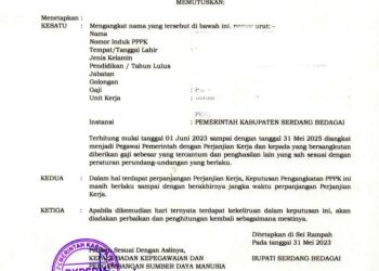 Ratusan Pegawai Gelisah, SK Pengangkatan sebagai P3K Tahun 2023 Belum Diperpanjang!
