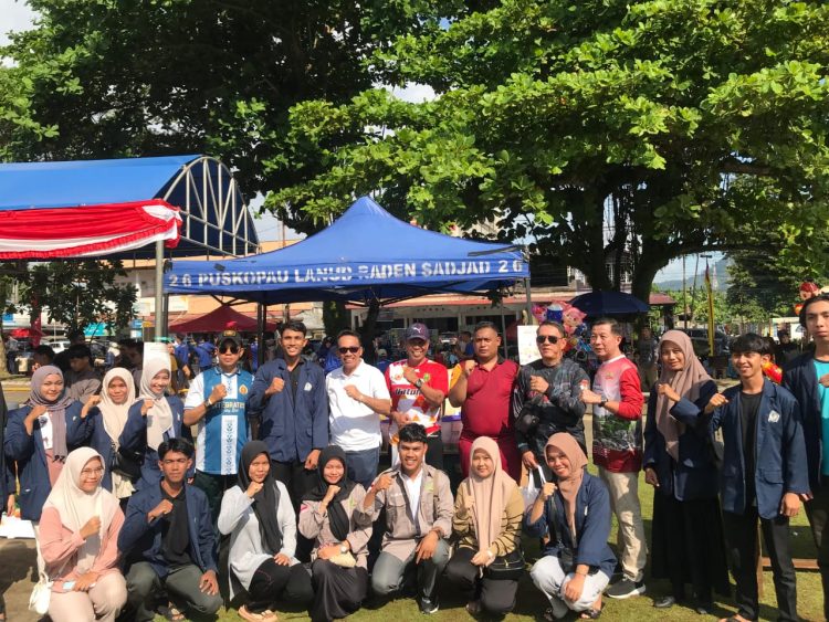 Spesial Hari Bhayangkara Ke-79, Mahasiswa STAI Natuna Sukseskan Bazar UMKM