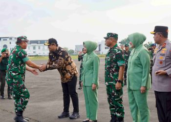 Kasdam I/Bukit Barisan Sambut Kedatangan KASAD Jenderal TNI Maruli Simanjuntak di Medan