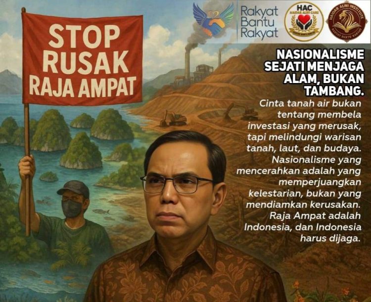 Stop Rusak Raja Ampat,Haidar Alwi Tawarkan 5 Langkah Selamatkan Ekosistem Laut