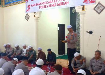 Polres Bener Meriah: Adakan Zikir dan Doa Bersama di Hari Bhayangkara ke-79