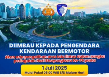Sejumlah titik Lalu lintas Jalan di Jakarta Dialihkan pada 1 Juli 2025
