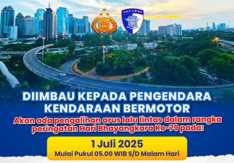 Sejumlah titik Lalu lintas Jalan di Jakarta Dialihkan pada 1 Juli 2025