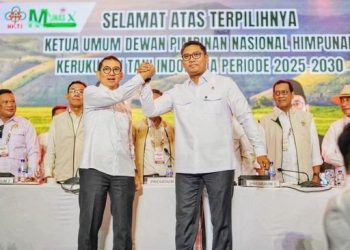Fadli Zon Serahkan Tongkat Kepemimpinan HKTI ke Wamentan Sudaryono