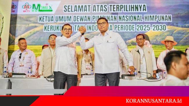 Fadli Zon Serahkan Tongkat Kepemimpinan HKTI ke Wamentan Sudaryono