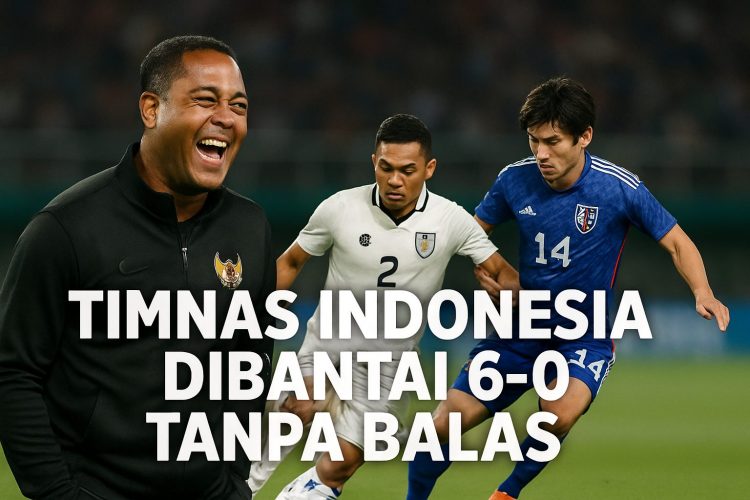 Timnas Indonesia Dibantai Jepang 6 Kosong,Kandang Tandang