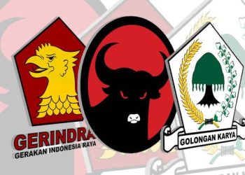 Survei IPO: PDIP-Gerindra-Golkar Masuk 3 Besar Parpol Terpopuler