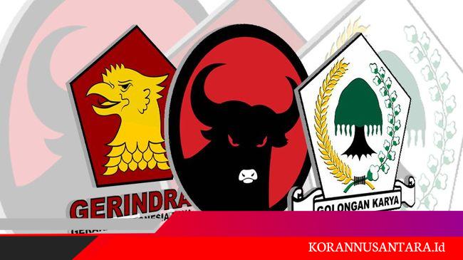 Survei IPO: PDIP-Gerindra-Golkar Masuk 3 Besar Parpol Terpopuler