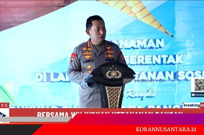 Tanam Jagung Serentak di Seluruh Indonesia, Kapolri: Polri Siap Jadi Garda Terdepan Wujudkan Kedaulatan Pangan Nasional