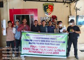Lamban Tangani Dugaan Korupsi Dana Desa Teluk Pulai Luar, Mahasiswa: Copot Kapolres Labuhanbatu