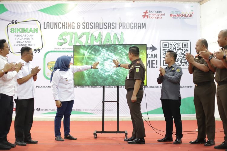 Untuk Permudah Akses Pendampingan Hukum, Wabup Madina dan Kajari Luncurkan Aplikasi SIKIMAN