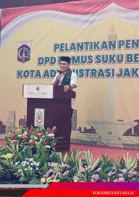 Pelantikan Bamus Betawi Jaksel, Haji Saiful: Pemuda Harus Jadi Garda Terdepan Bangkitkan Betawi