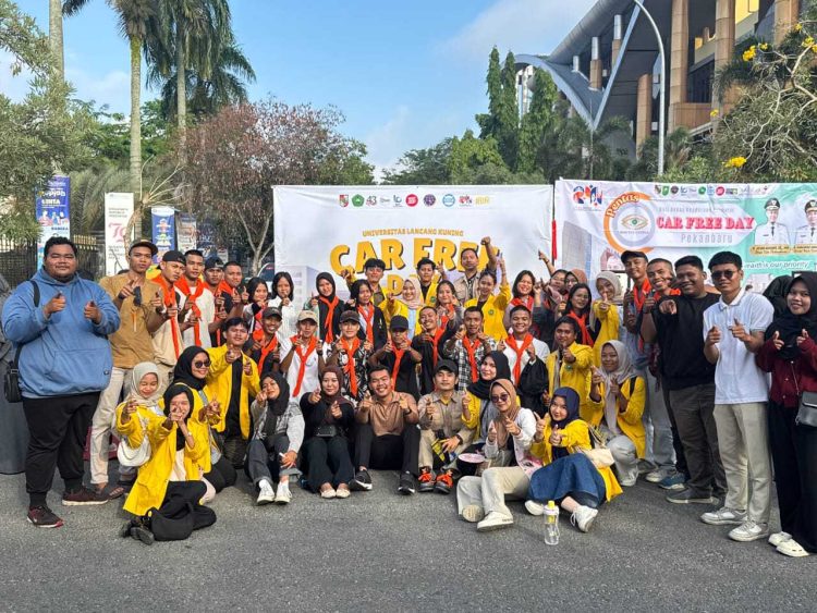 Mahasiswa Unilak Gelar “Aksi Peduli Tesso Nilo” di CFD Pekanbaru