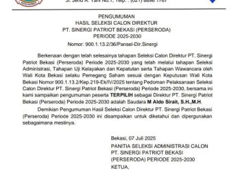 Aldo Sirait Resmi Jadi Direktur PT Sinergi Patriot Bekasi 2025–2030, Ini Harapan Besarnya