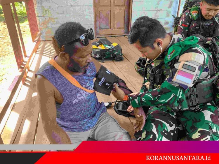 Peluk Hangat TNI di Perbatasan: Pos Kotis Gelar Anjangsana