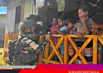Warga Desa Seramkatop Kedukaan, TNI Gercep Membantu