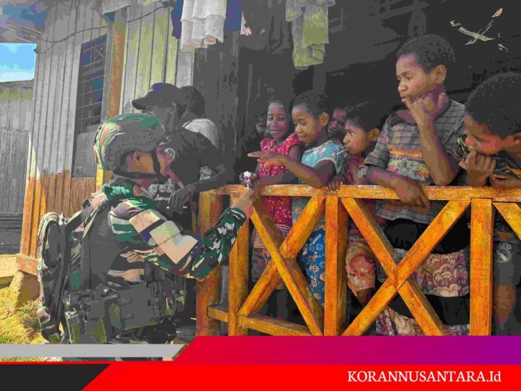 Warga Desa Seramkatop Kedukaan, TNI Gercep Membantu