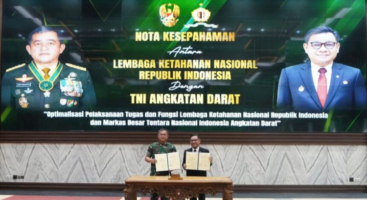 TNI AD-Lemhannas Teken Nota Kesepahaman: Perkuat Ketahanan Nasional