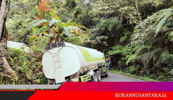 Hindari Tabrakan Frontal, Truk Tangki Nyaris Terguling Di Jalur Sibolga–Tarutung