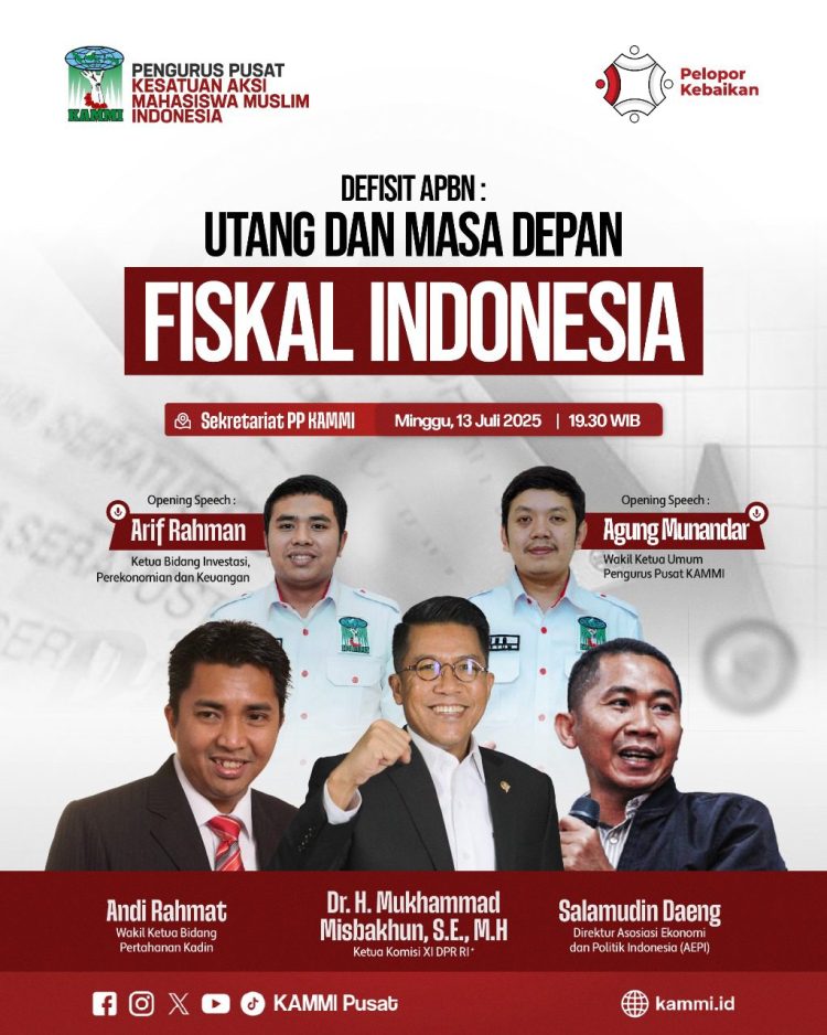 KAMMI Gelar Diskusi Nasional: Soroti Defisit APBN dan Masa Depan Fiskal Indonesia