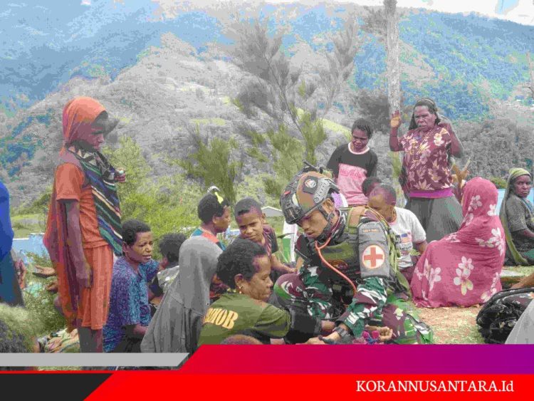 Mereka Tak Punya Puskesmas, Tapi Punya Kami, Bakti Tanpa Batas Satgas TNI di Kaki Langit Papua
