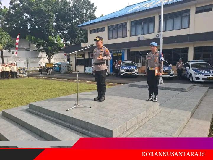 Apel Gelar Pasukan Operasi Patuh Samrat 2025, Di Pimpin Langsung Kapolres Bitung Albert Zai
