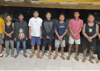 Polres Bitung Amankan 14 Tersangka , Pelaku Tawuran Berdarah di Royal Shoot Billiard