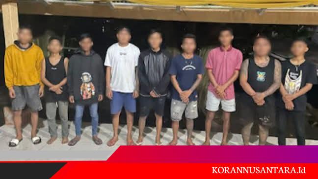Polres Bitung Amankan 14 Tersangka , Pelaku Tawuran Berdarah di Royal Shoot Billiard