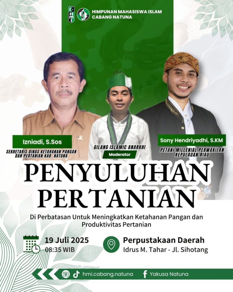 Peduli Dengan Keberlangsungan Masyarakat Tani, HMI Cabang Natuna Laksanakan Penyuluhan Pertanian