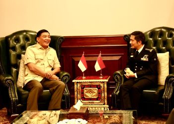 Menhan Sjafrie Bahas Kerja Sama Matra Siber Bersama Panglima Angkatan Bersenjata Singapura