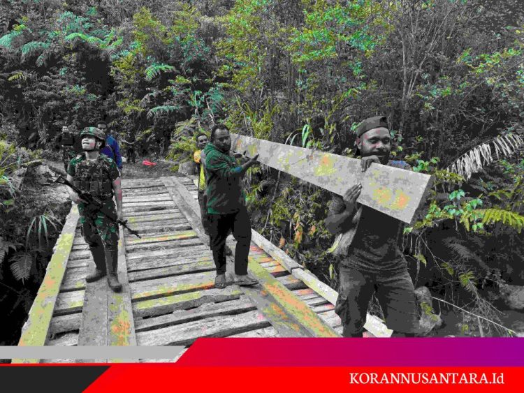 TNI dan Warga Tak Menyerah: Jembatan yang Dirusak OPM Kini Jadi Simbol Keberanian