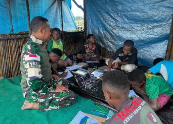 TNI Ciptakan Generasi Kreatif di Perbatasan: Pondok Belajar Pos Kotis Meriahkan Hari Anak Nasional 2025