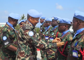 Dansatgas FHQSU XXVI-Q Hadiri Medal Parade Kontingen Tanzania SWMPU di Naqoura, Lebanon